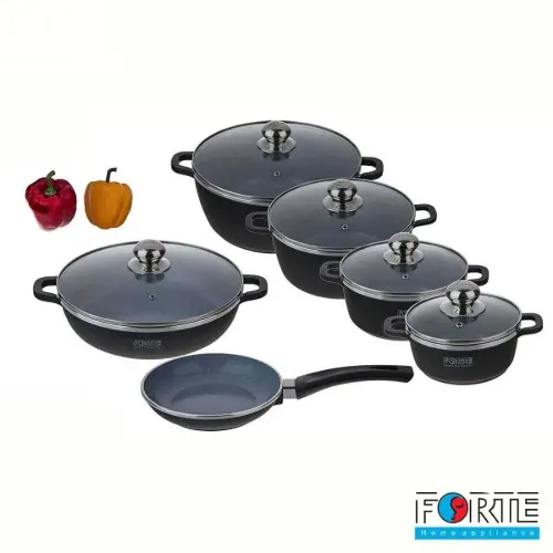 سرویس-پخت-و-پز-11-پارچه-فورته-مدل-آنجلا-مشکی