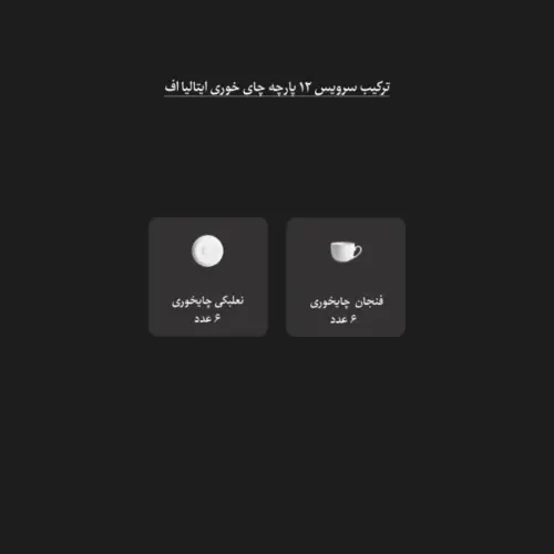 اقلام سرویس چای خوری هلیا