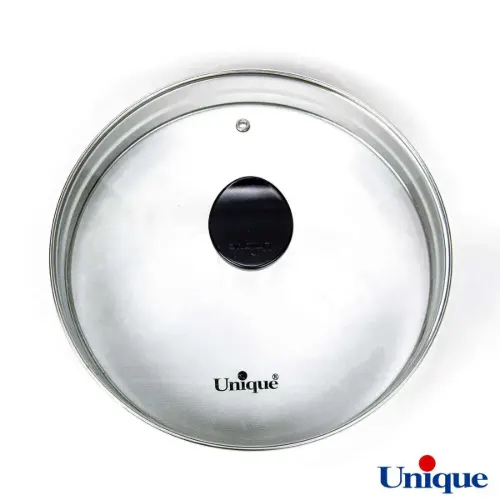 تابه گریل چدنی یونیک درب دار با زیره چوبی UN-6005