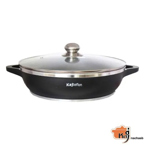 تابه-سایز-32-دو-دسته-دایکاست-گرانیتی-مشکی-کاج-نچسب
