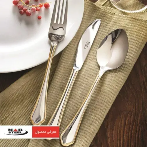 قاشق و چنگال ناب استیل طرح ونیز با بهترین کیفیت