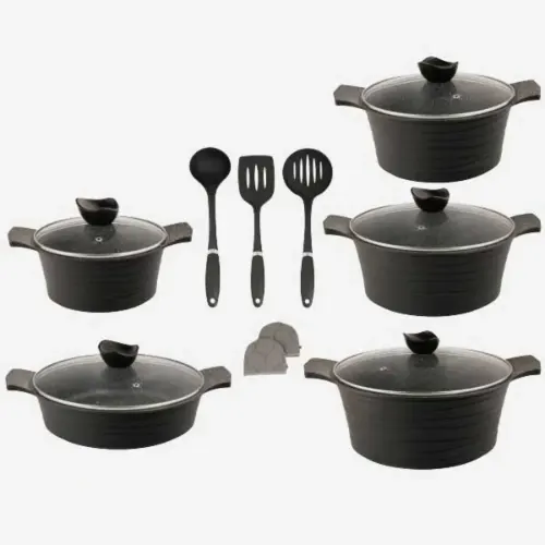 سرویس-پخت-و-پز-13-یونیک-مدل-لاین-مشکی-UN-7898