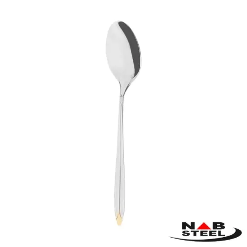 سرویس قاشق چنگال 86 پارچه ناب استیل پالرمو دورطلایی با جعبه
