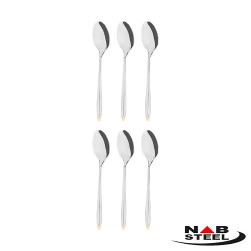 سرویس 116 پارچه ناب استیل مدل پالرمو با جعبه کادویی (طلایی)