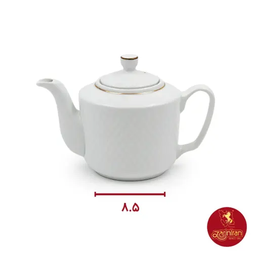 قوری چینی زرین مدل رادیانس سایز 5 طرح زرین
