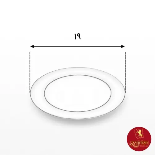 پیش دستی چینی زرین ایتالیا اف طرح گیلاس 6 عددی