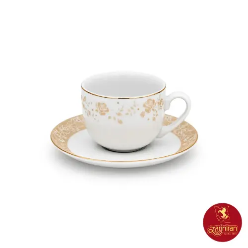 خرید سرویس چای خوری گلدن رز  12 پارچه چینی زرین