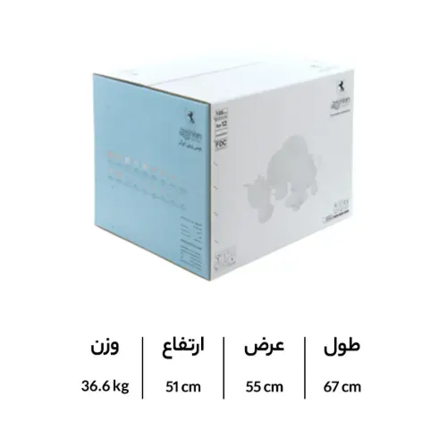 بسته بندی سرویس چینی والندورفر Wallendorfer شهرزاد طرح چوگان 12 نفره