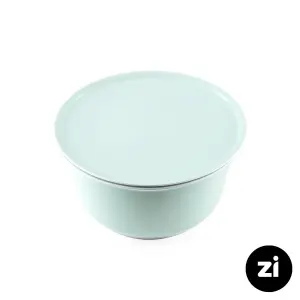 پیاله در دار چینی زرین زی سایز بزرگ پاستل سبز