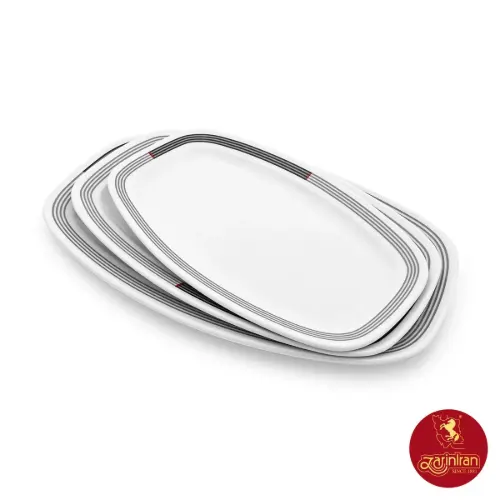 دیس کباب متوسط چینی زرین هتلی 49 سایز 36 طرح وگاس