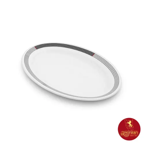 دیس بیضی چینی زرین هتلی 49 سایز 26 طرح وگاس