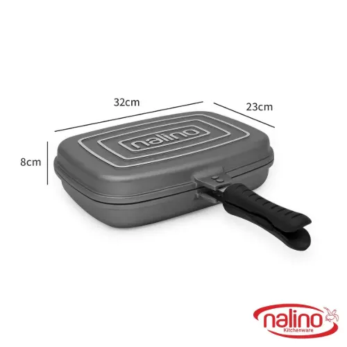 سرویس قابلمه گرانیتی دنیز Deniz نالینو 12 پارچه طوسی