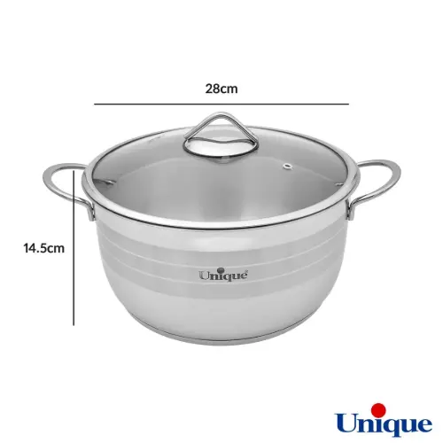 سرویس قابلمه استیل یونیک 8 پارچه UN-9900