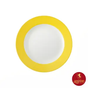 بشقاب تخت چینی زرین ایتالیا اف طرح آفتاب سایز 27