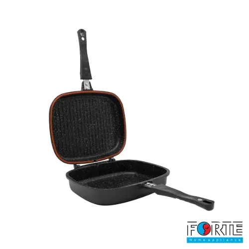 سرویس قابلمه گرانیتی 14 پارچه فورته Forte مدل پریما بادمجانی