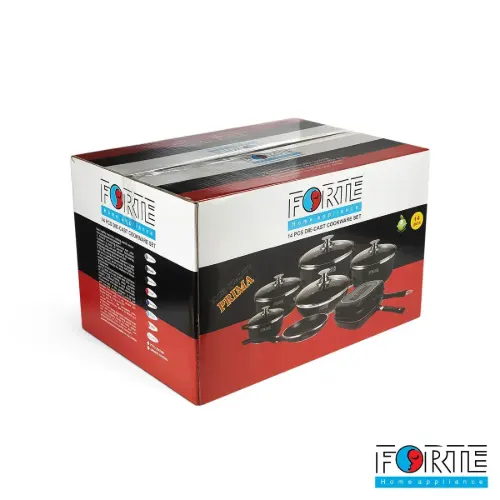 سرویس قابلمه گرانیتی 14 پارچه فورته Forte مدل پریما رزگلد