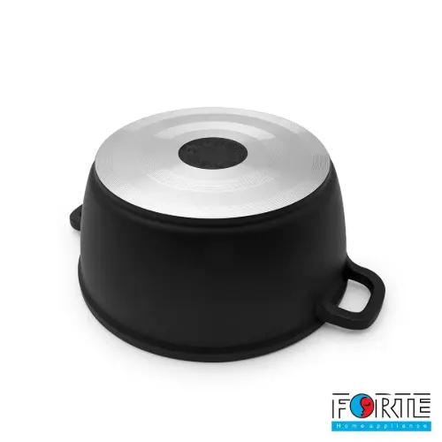 سرویس قابلمه گرانیتی 14 پارچه فورته Forte مدل پریما مشکی
