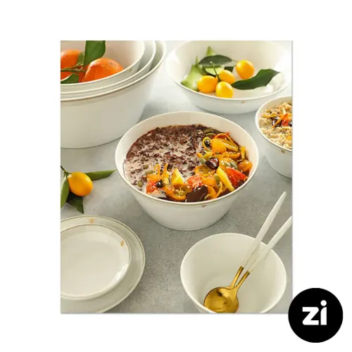 پیاله چینی زرین Zi فرم اس اپرا سایز 21