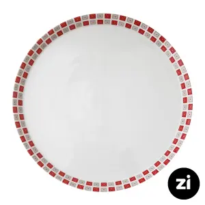 بشقاب تخت چینی زرین Zi فرم اس طرح روشان سایز 33