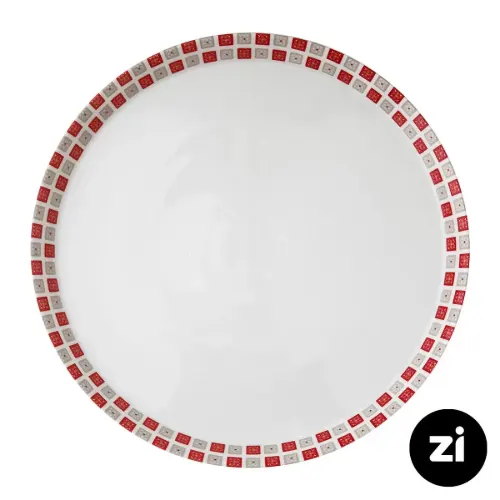 بشقاب تخت چینی زرین Zi فرم اس طرح روشان سایز 33