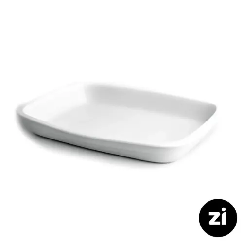 دیس لازانیا چینی زرین Zi سایز ۴۰ سفید