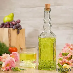 بطری 4 گوش درب چوب پنبه ای کوتاه لیمون 1892