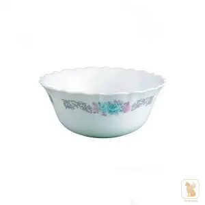 کاسه آبگوشت خوری 770 پارس اپال طرح نلی آبی کد 180