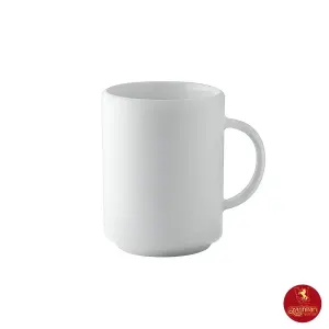 ماگ دسته دار چینی زرین زی فرم اس 300 سی سی سفید