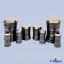 سرویس 18 پارچه کمر باریک خطی مشکی براق درب استیل یونیک UN-4571
