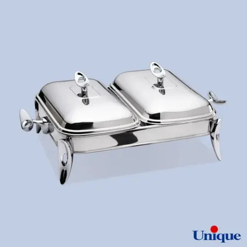 سوفله خوری دوخانه قایقی نقره ای یونیک UN-3852