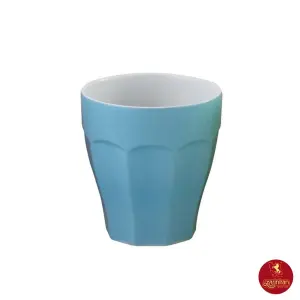 لیوان چینی زرین نئوکلاسیک پاستل آبی بدون دسته 240 سی سی