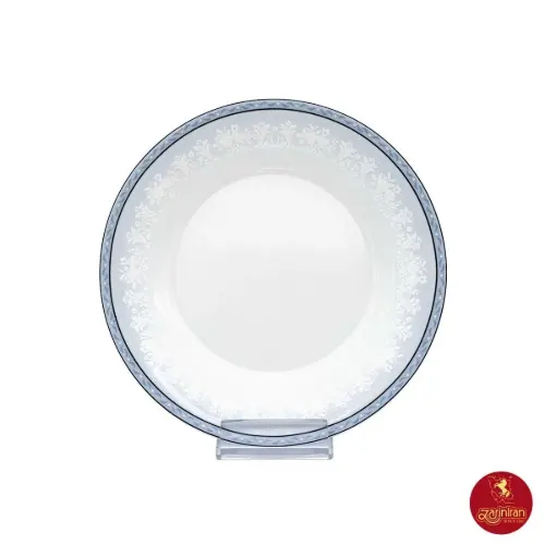 بشقاب تخت چینی زرین شهرزاد وایت رز سایز 20