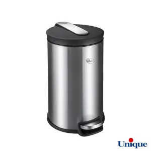 سطل زباله 12 لیتری استیل با برس یونیک UN-4320