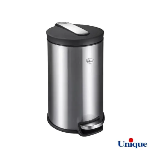 سطل زباله 12 لیتری استیل با برس یونیک UN-4320
