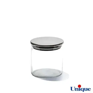 بانکه شیشه ای درب استیل یونیک 600 سی سی  UN-1277A