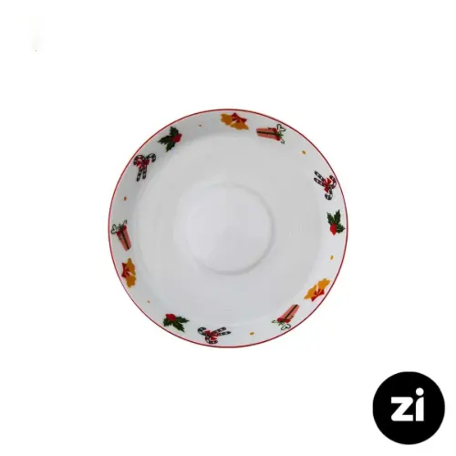 فنجان و نعلبکی چای خوری چینی زرین ZI فرم اس سانتا 2 پارچه