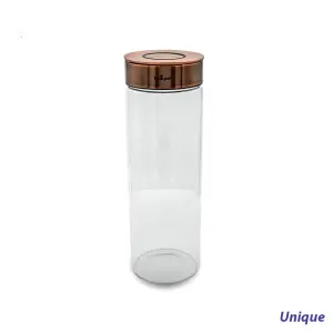 بانکه شیشه ای درب مسی یونیک 29 سانت UN-1708