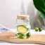 لیوان اسموتی خمره ای نی دار پیرکس 500 میلی لیتر