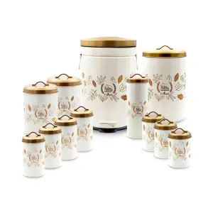 سرویس 12 پارچه فانتزی پاییز درب طلایی یونیک UN-8035