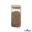 بانکه شیشه ای 20 سانتیمتر درب چوبی یونیک UN-1760