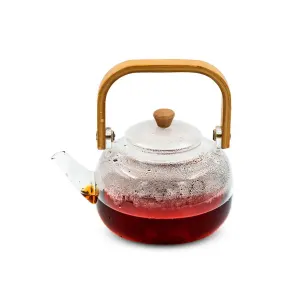 قوری دمنوش دسته چوبی XM8601