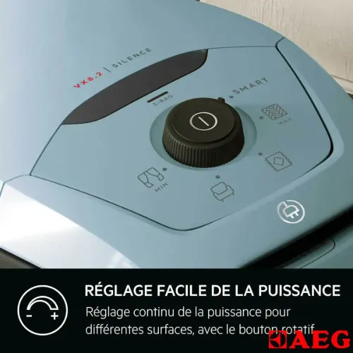 پنل کنترل قدرت جارو برقی VX82-1-2-ST  برند AEG