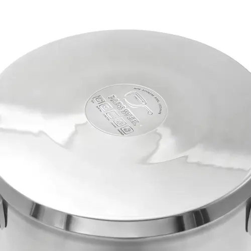 خرید قابلمه پارس استیل سایز 20 کف سه لایه درب پیرکس