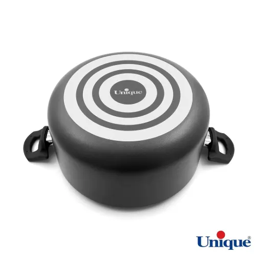 خرید اقساط قابلمه سایز 28 یونیک کف گرانیت مشکی UN-8109