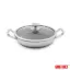 تابه استیل کربنی CC8163-28 دو دسته چیک چف