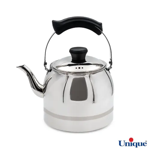 کتری 4 لیتر لوله دار دسته چوبی استیل یونیک UN-7296