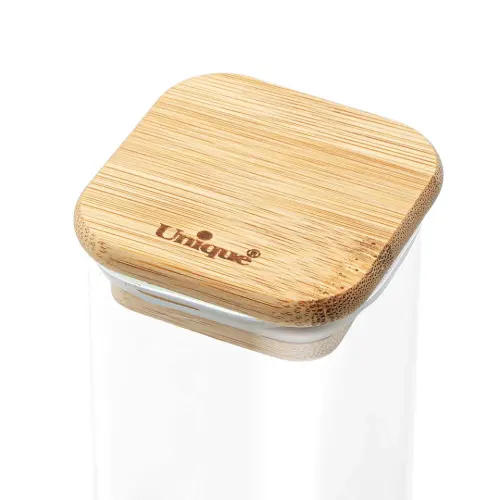 قیمت جا ادویه یونیک درب چوبی 6 سانتی متر UN-1770