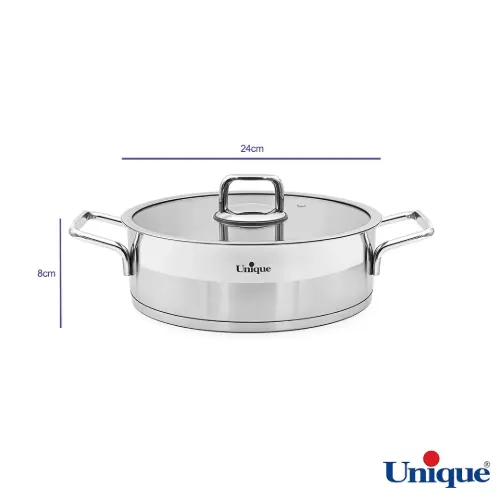 ابعاد تابه استیل یونیک مدل UN-9912