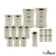 سرویس آشپزخانه 18 پارچه یونیک کمرباریک خطی کرم طلایی UN-4599