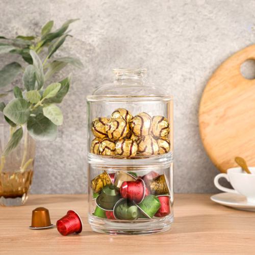 خرید ظرف شکلات خوری اکرولیک لیمون 2 طبقه 2109